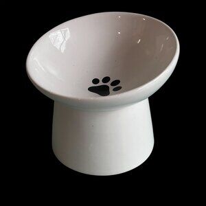 NWOT Teacup's Diner Raised Stress Free Small Dog Food Bowl Pedestal UNUSED